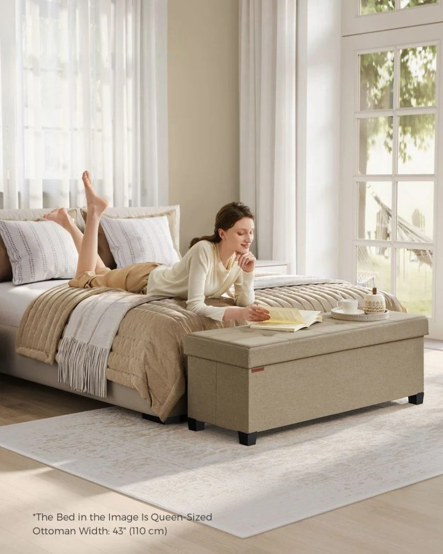 43.3 Inch Storage Ottoman Bench With Lid – product view 18 | Ridgefield Furniture