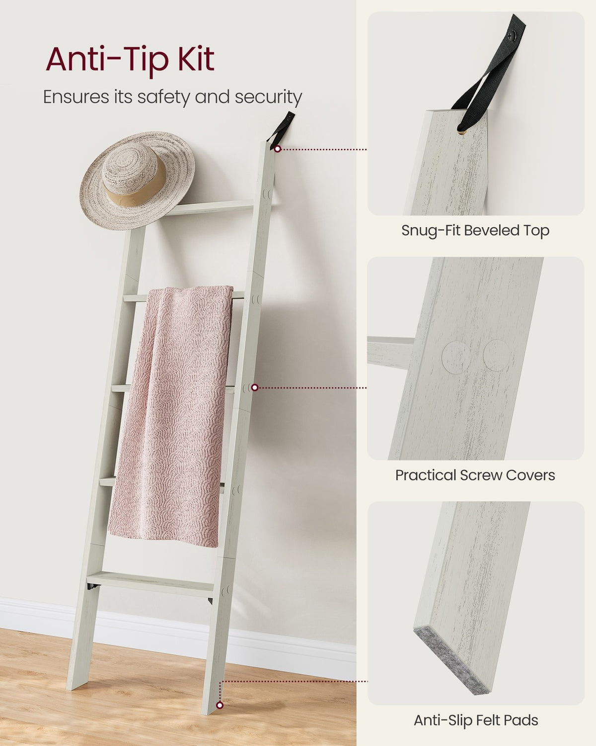 5-Tier Blanket Ladder Shelf - product photo 13