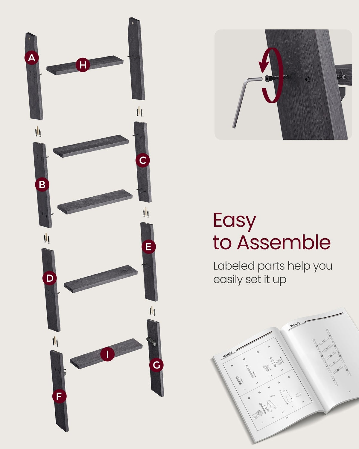 5-Tier Blanket Ladder Shelf - product photo 18
