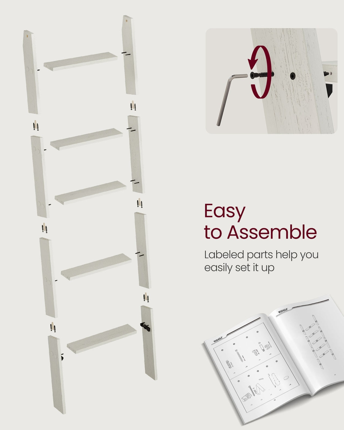 5-Tier Blanket Ladder Shelf - product photo 36
