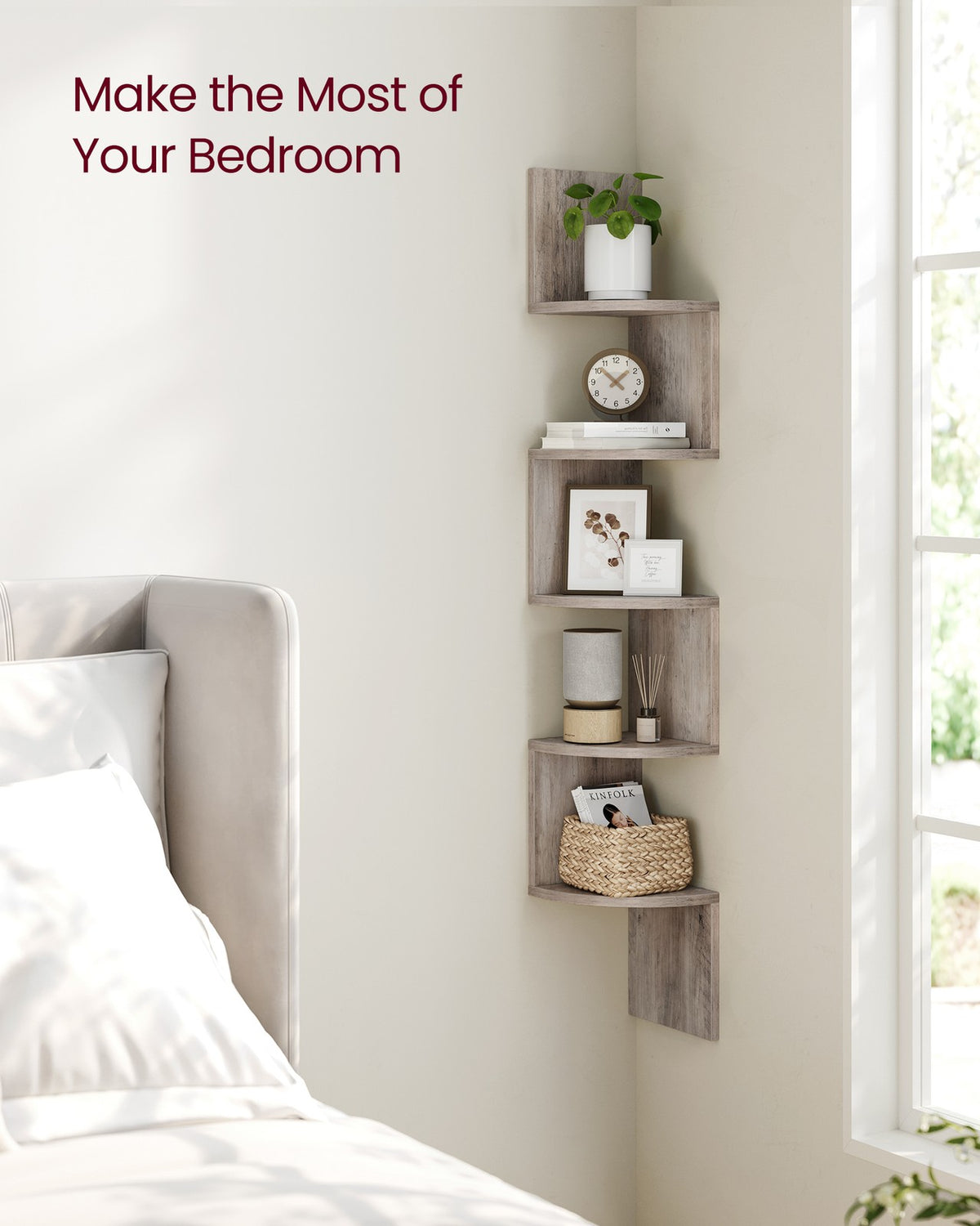5-Tier Floating Wall Shelf - product photo 15