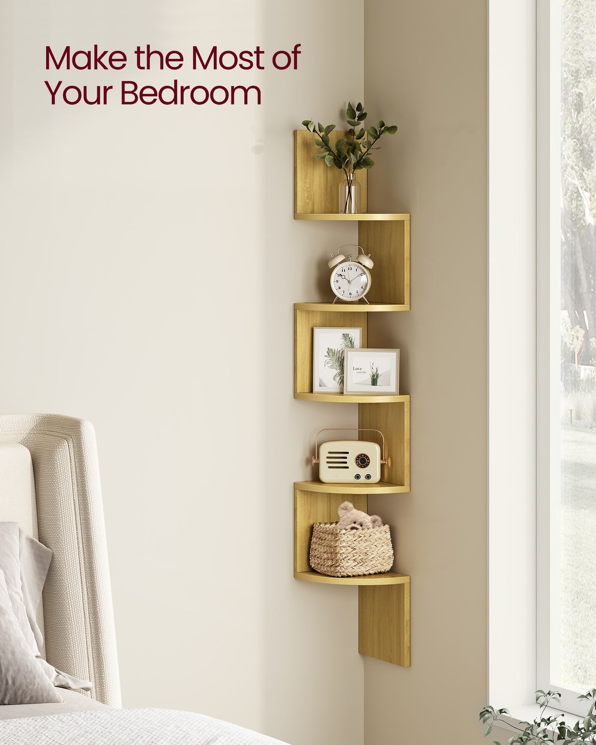 5-Tier Floating Wall Shelf - product photo 21