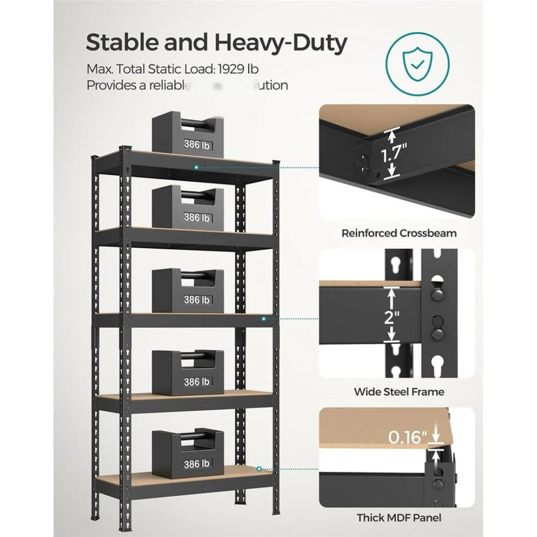 5 Tier Storage Shelves Set Of 2 – product view 13 | Ridgefield Furniture