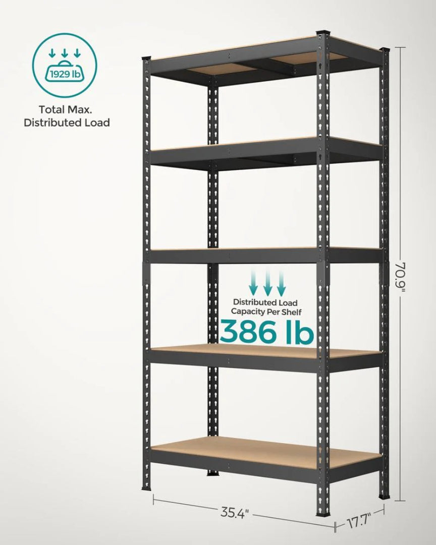 5 Tier Storage Shelves Set Of 2 – product view 20 | Ridgefield Furniture