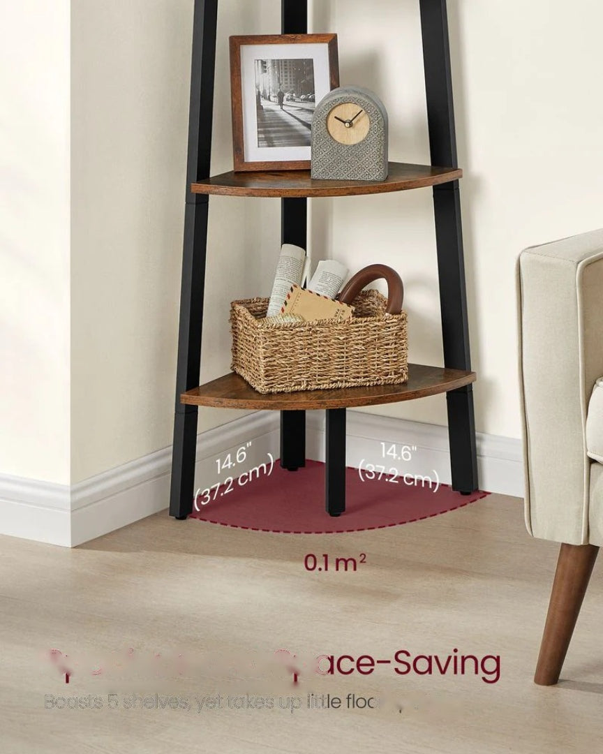 5 Tier Corner Shelf – product view 4 | Ridgefield Furniture