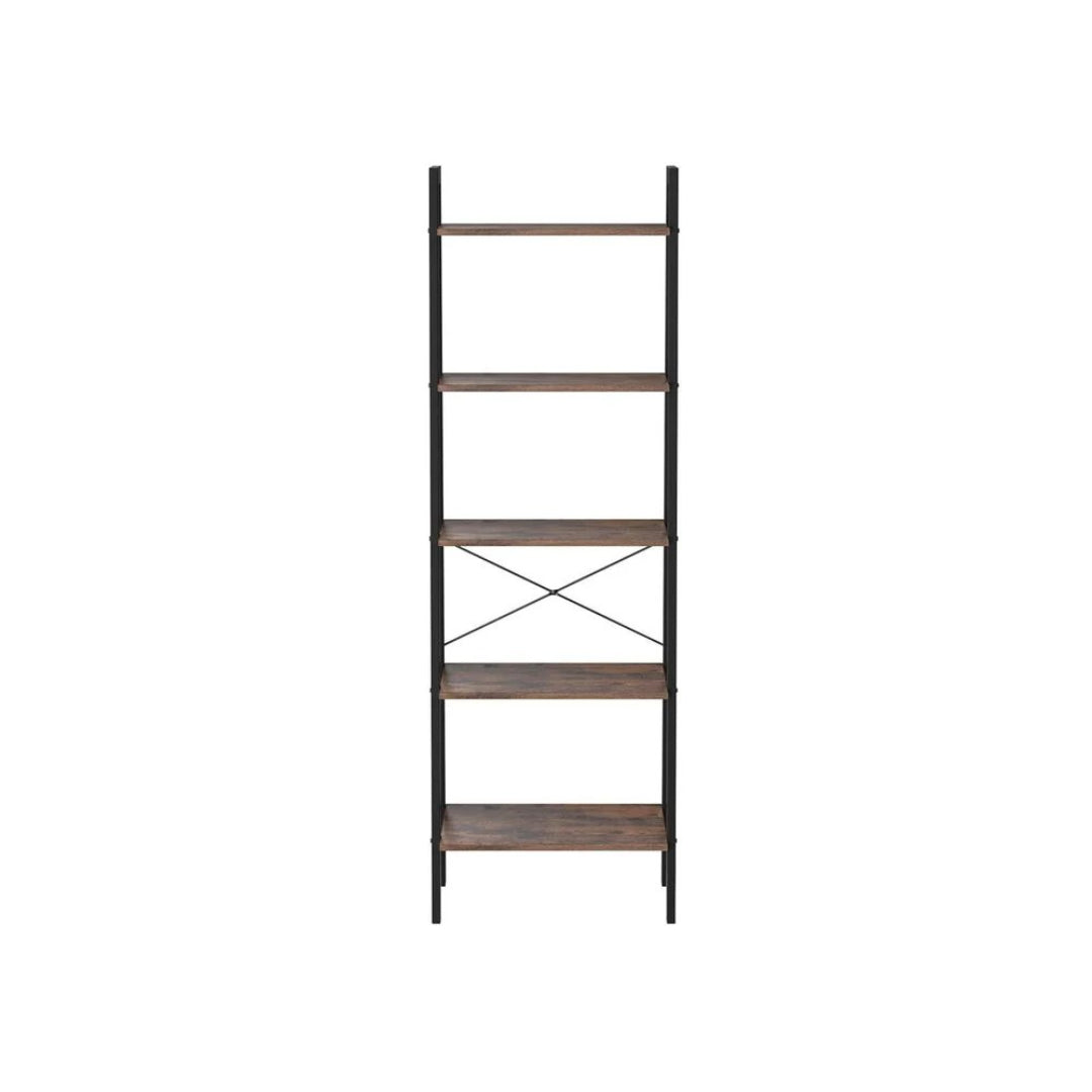 5 Tier Ladder Shelf With Steel Frame Storage Rack – product view 4 | Ridgefield Furniture