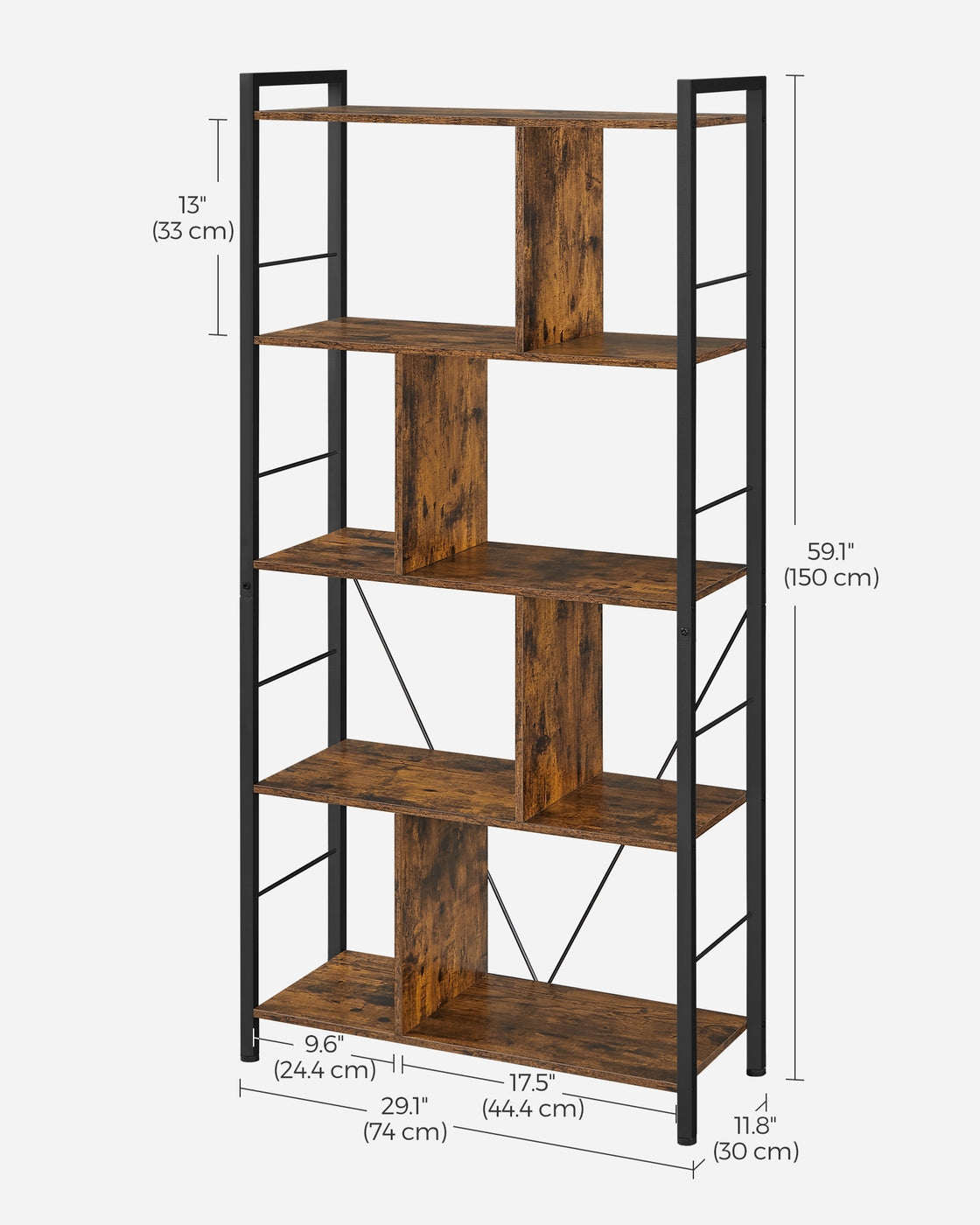 5 Tier Shelving Unit With Open Compartments - product photo 16