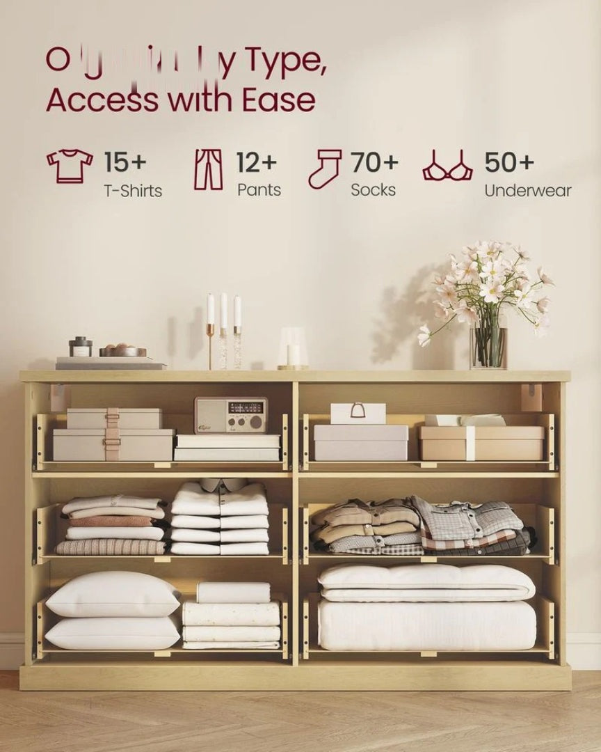 6-Drawer Double Dresser for Bedroom – product view 6 | Ridgefield Furniture