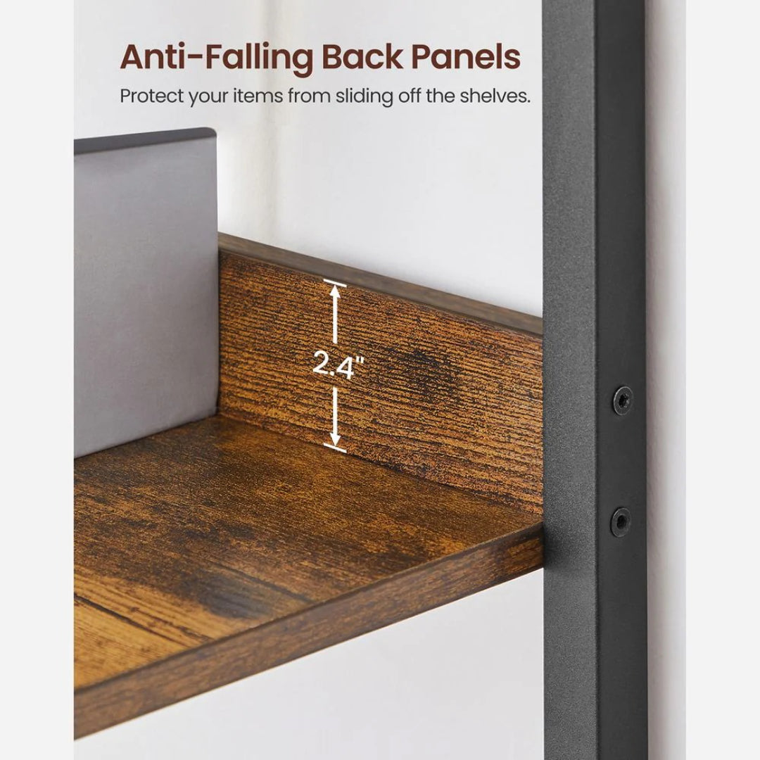 6 Tier Industrial Bookshelf – product view 4 | Ridgefield Furniture