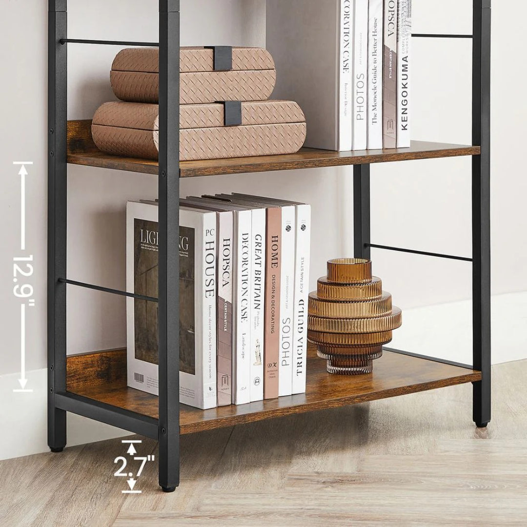 6 Tier Industrial Bookshelf – product view 6 | Ridgefield Furniture