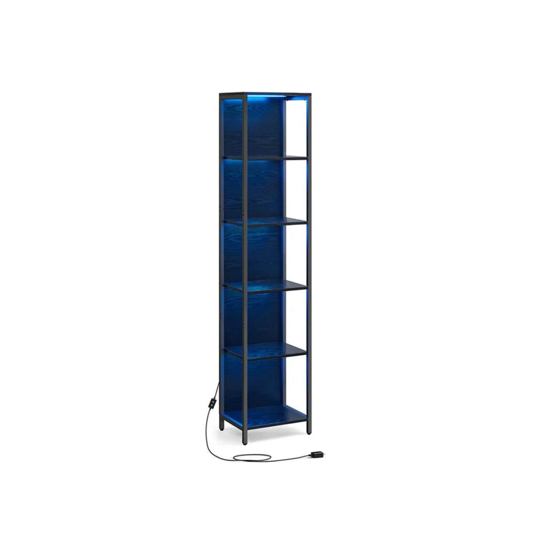 6 Tier LED Bookshelf With Dimmable Lights – product view 1 | Ridgefield Furniture