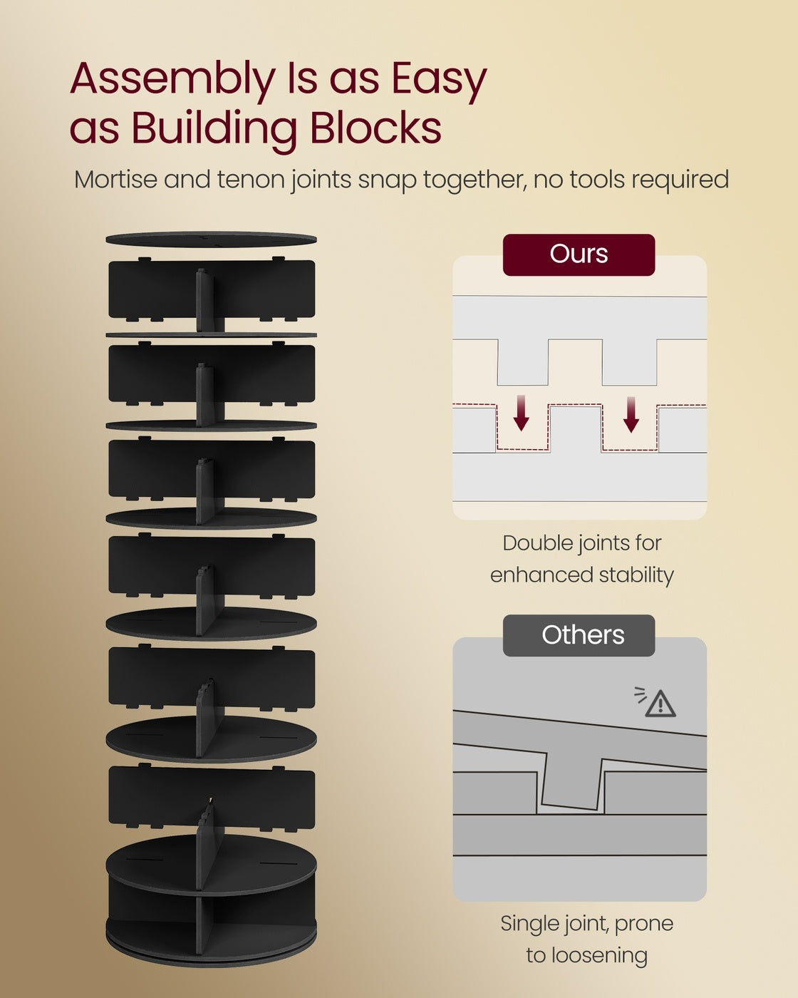 7 Tier Rotating Shoe Rack Tower, 360 Degree Free Standing Organizer - product photo 20
