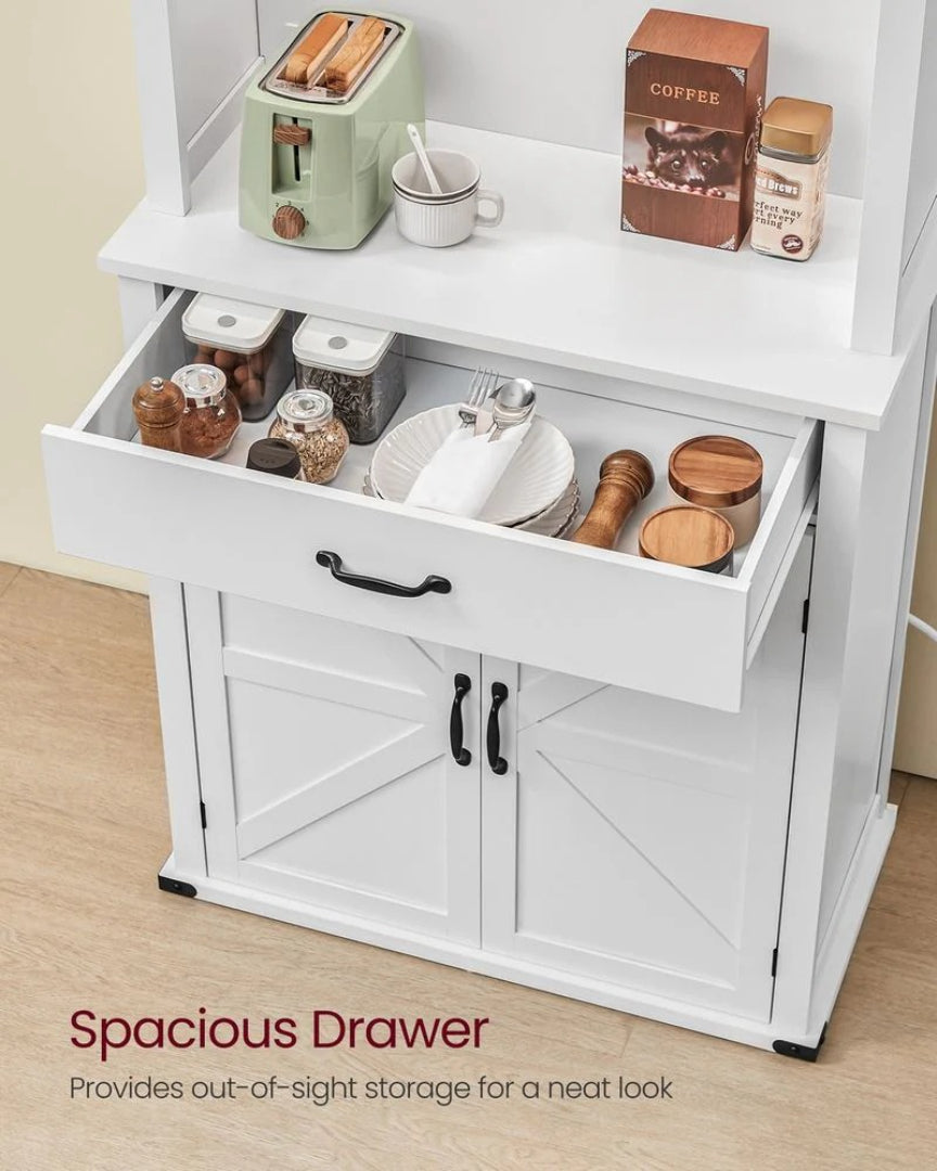 71-Inch Pantry Cabinet with Lights and Charging Station – product view 8 | Ridgefield Furniture