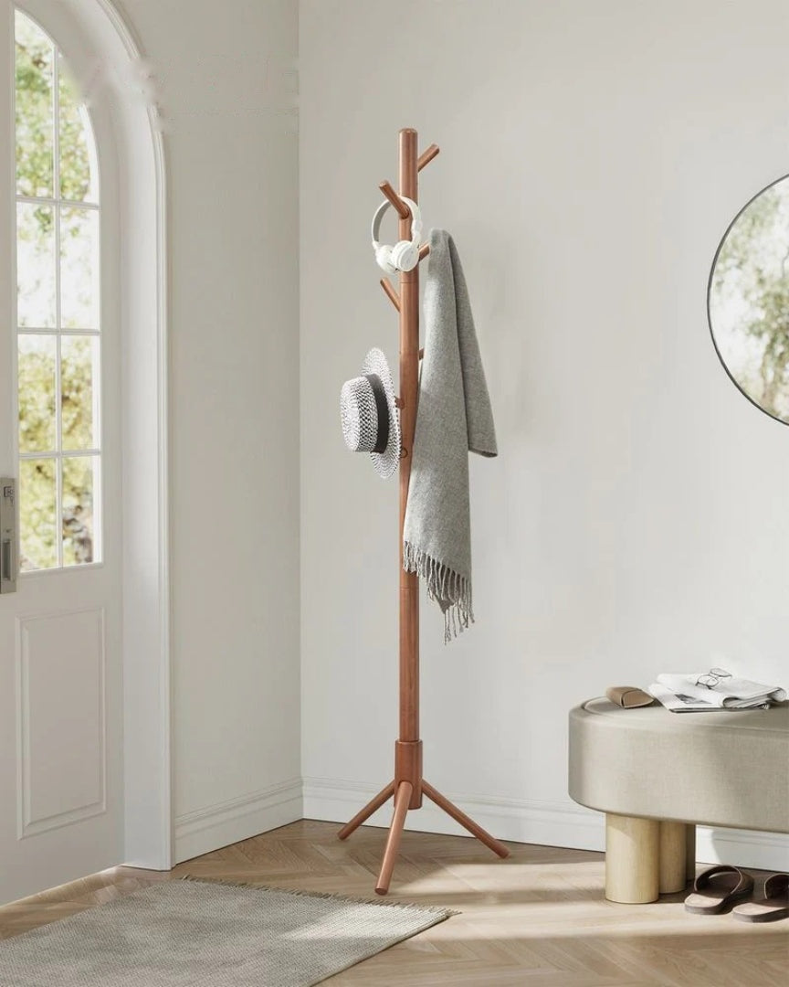 Solid Wood Coat Rack With 8 Hooks – product view 8 | Ridgefield Furniture