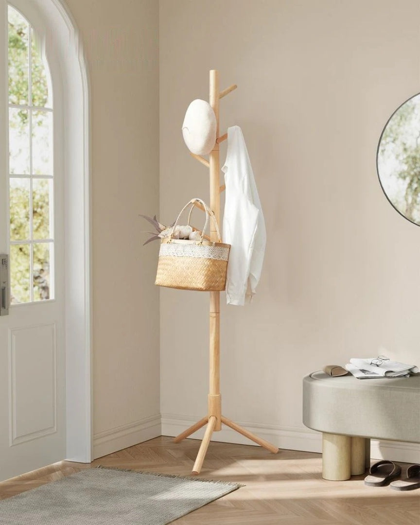 Solid Wood Coat Rack With 8 Hooks – product view 16 | Ridgefield Furniture