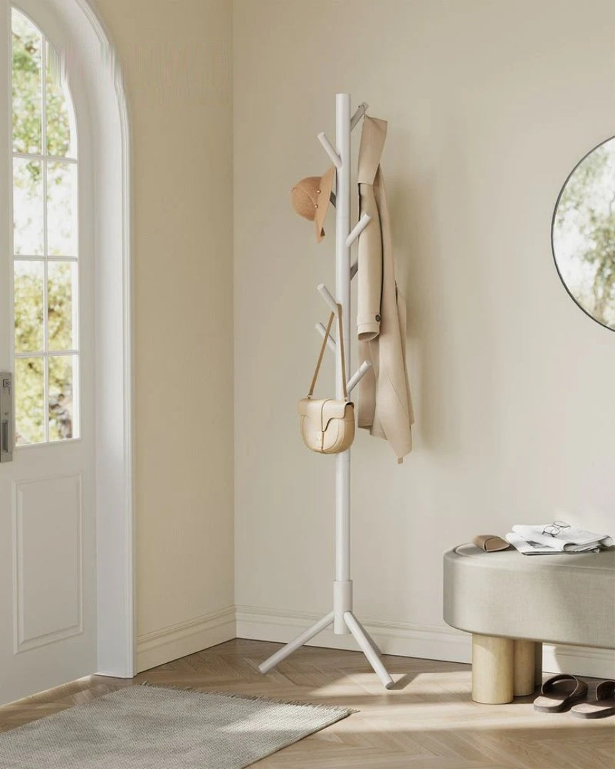 Solid Wood Coat Rack With 8 Hooks – product view 18 | Ridgefield Furniture