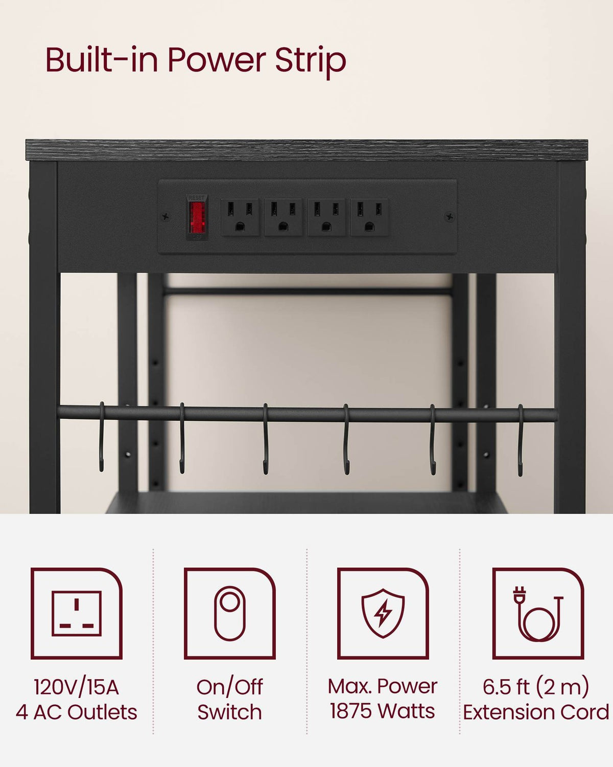 Baker's Rack With Charging Station - product photo 14