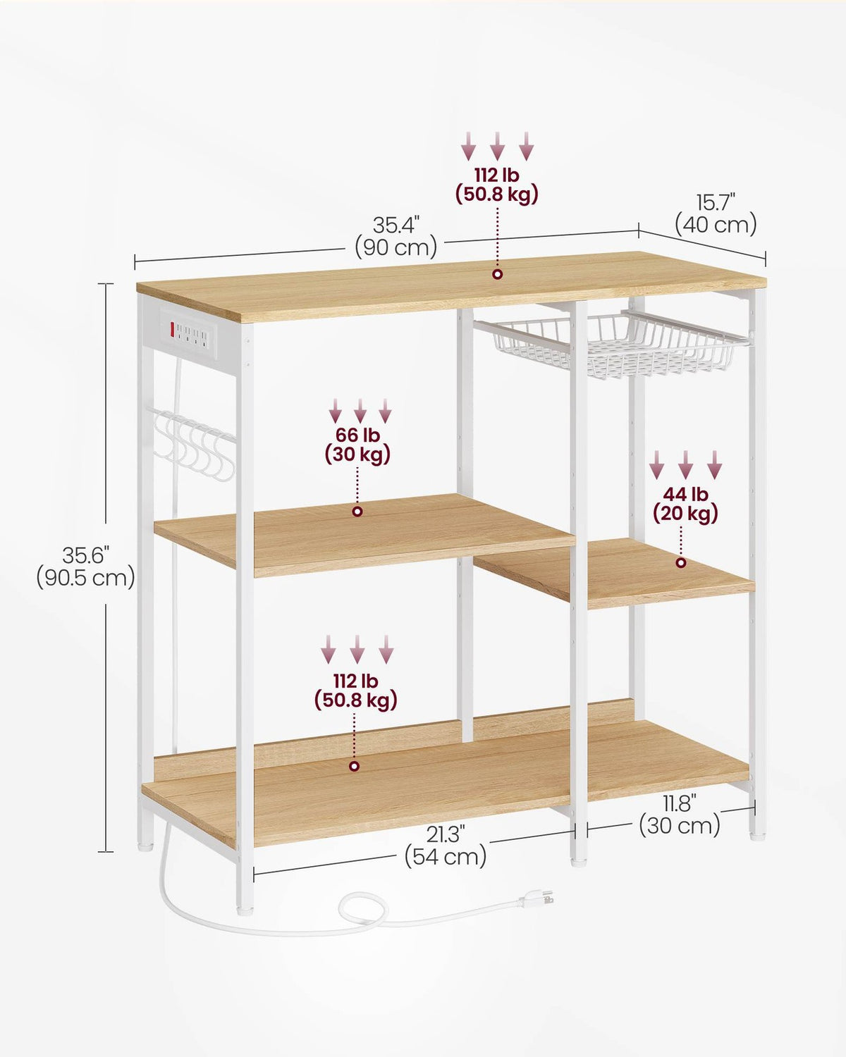 Baker's Rack With Charging Station - product photo 25