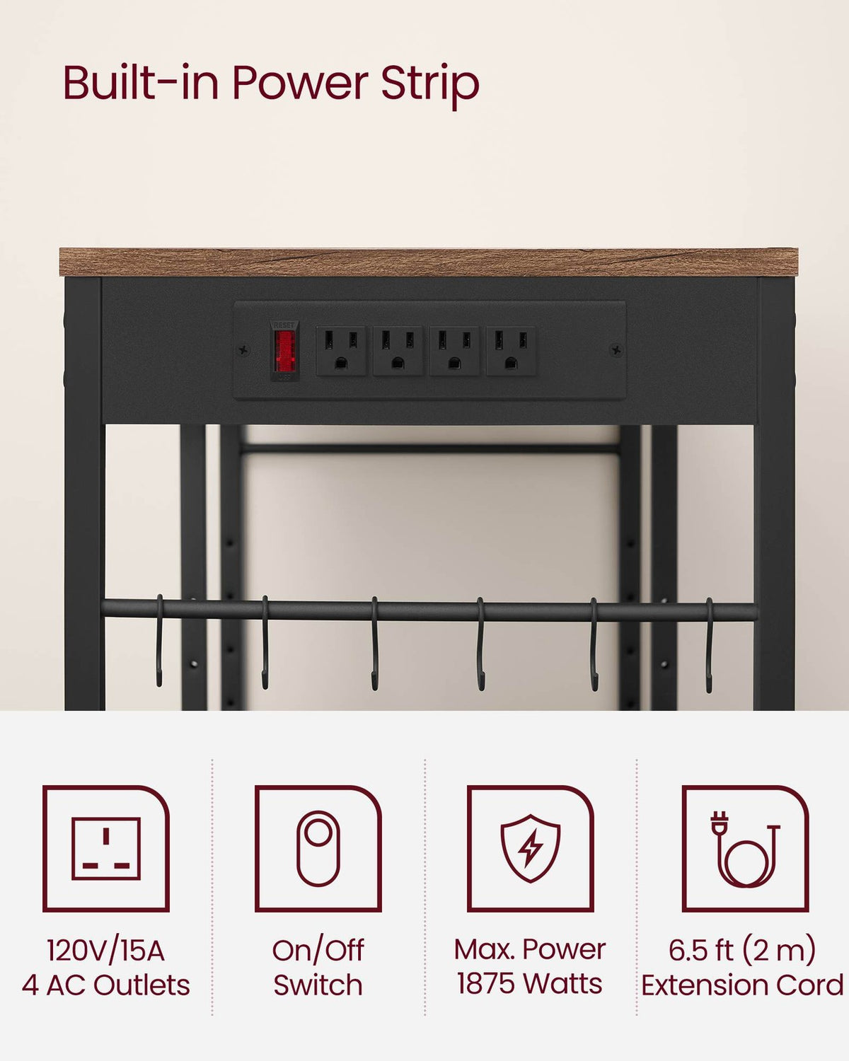 Baker's Rack With Charging Station - product photo 31