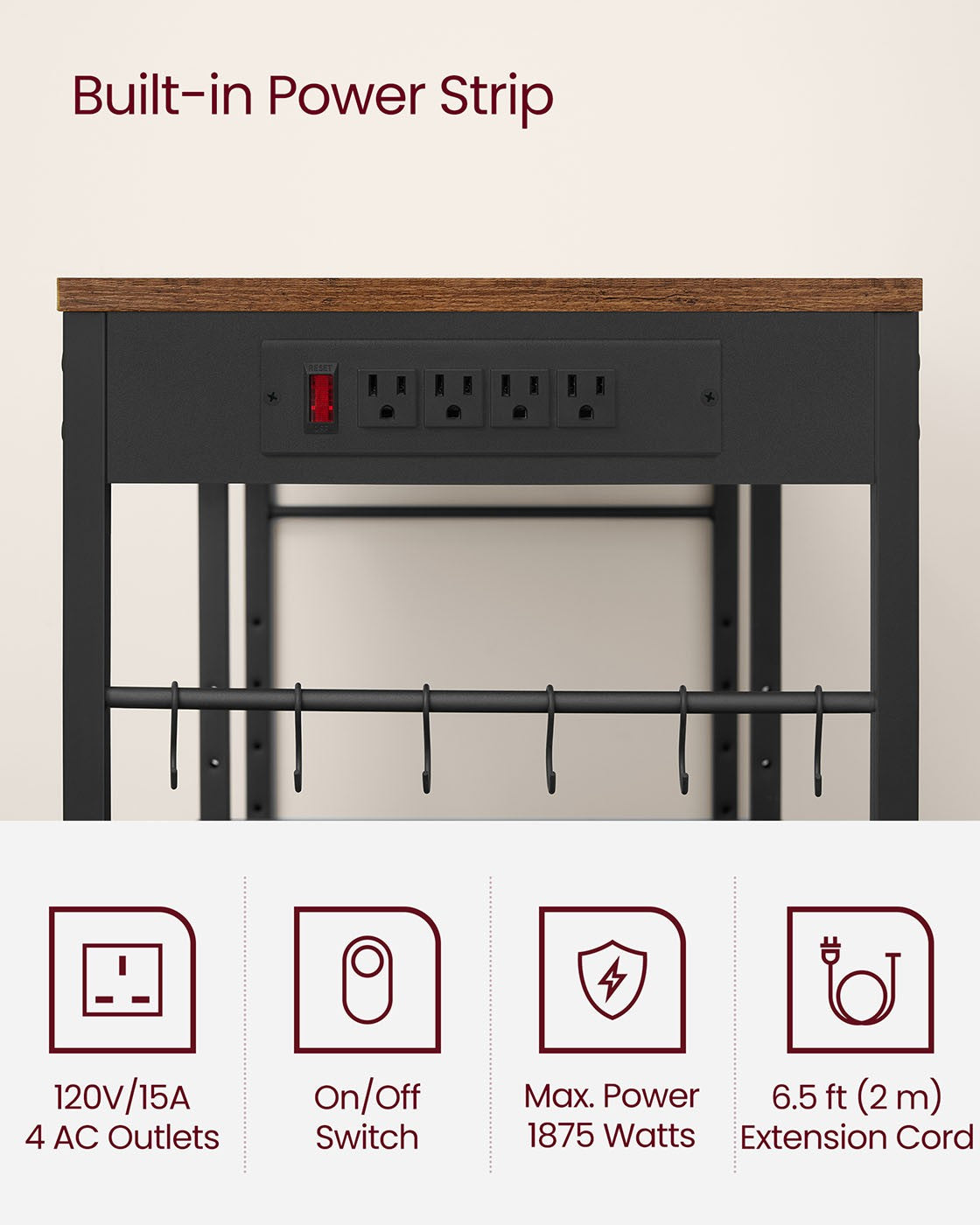 Baker's Rack With Charging Station - product photo 40
