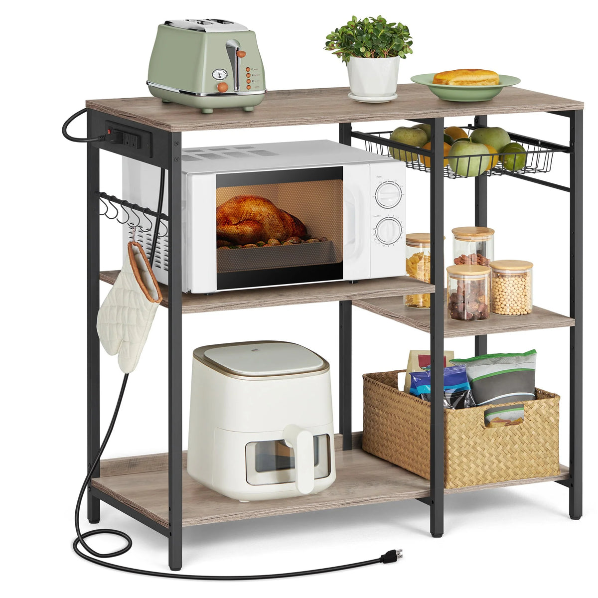 Baker's Rack With Charging Station - UKKS036K02