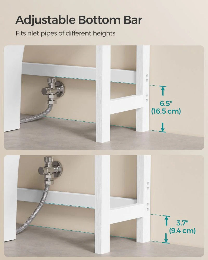 Bamboo Over Toilet Bathroom Organizer 3 Or 4 Tier Shelf – product view 11 | Ridgefield Furniture