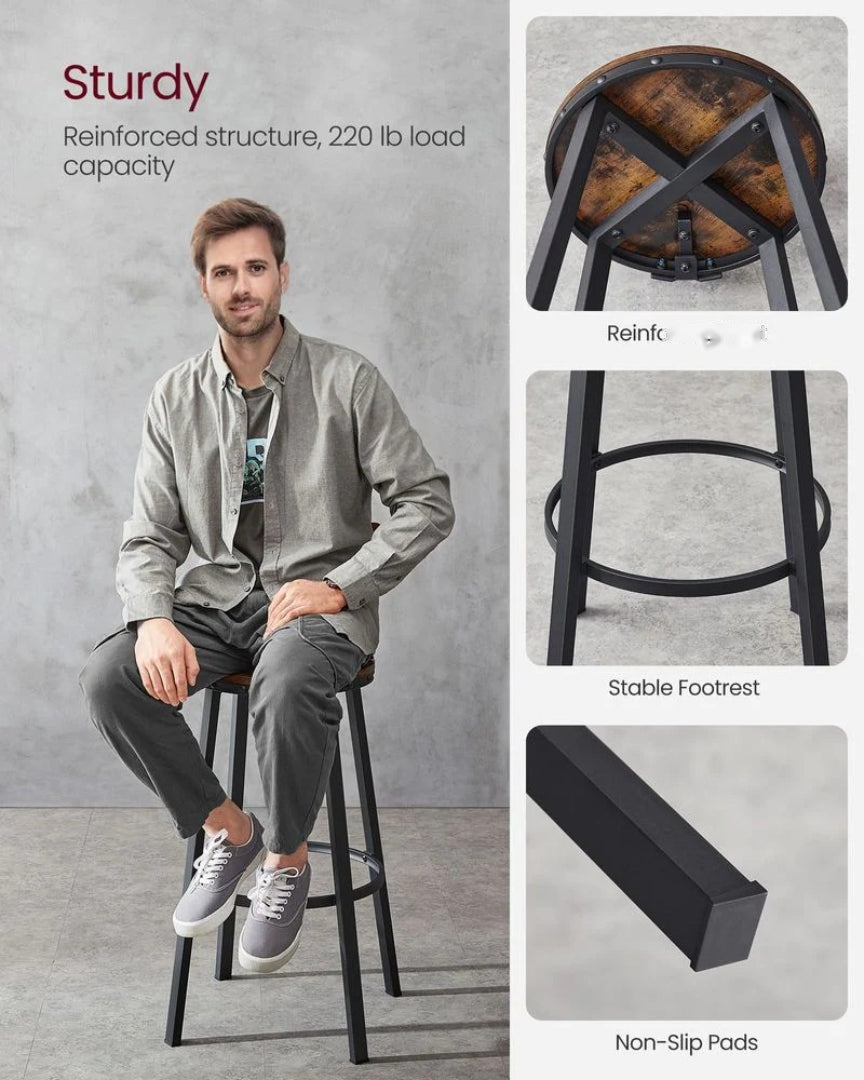 Bar Height Bar Stools with Backrest – product view 9 | Ridgefield Furniture