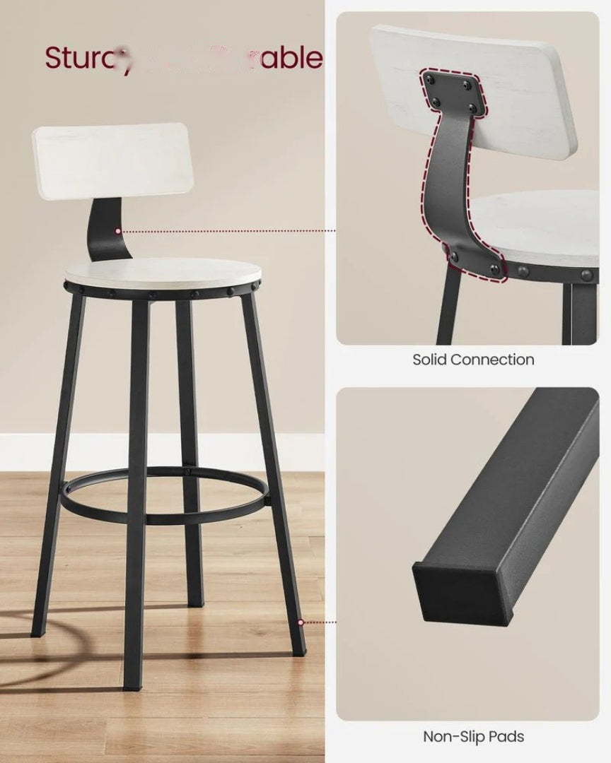 Bar Height Bar Stools with Backrest – product view 20 | Ridgefield Furniture