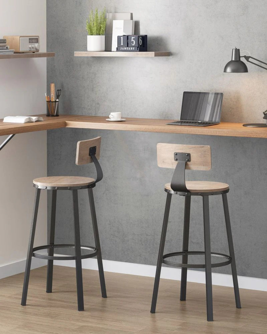 Bar Height Bar Stools with Backrest – product view 30 | Ridgefield Furniture