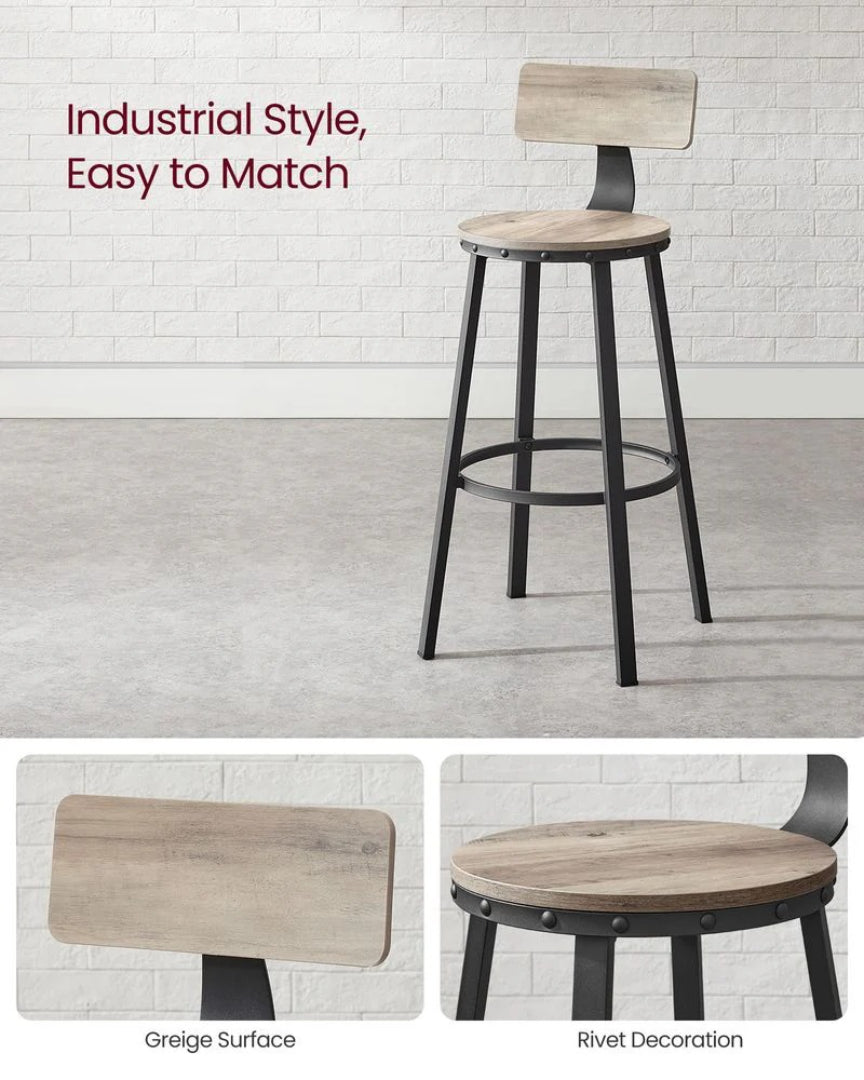 Bar Height Bar Stools with Backrest – product view 35 | Ridgefield Furniture