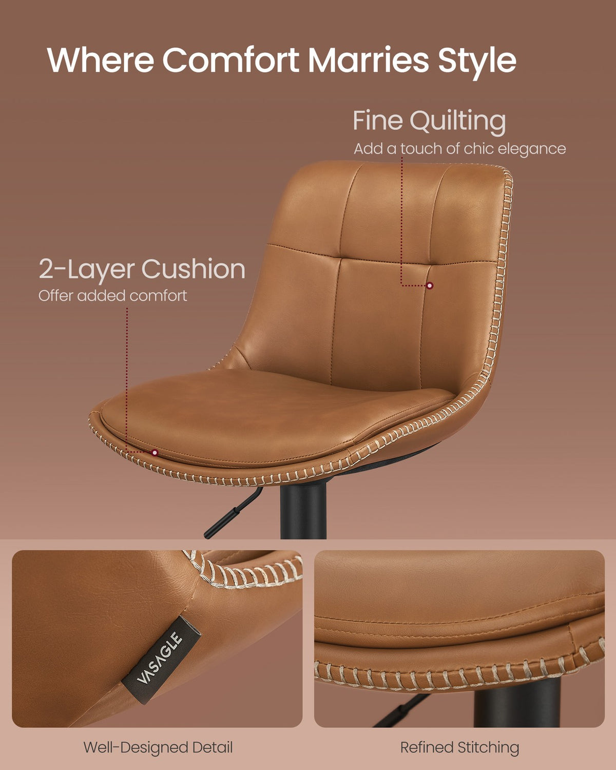 Bar Stools, Swivel Bar Chairs - product photo 15