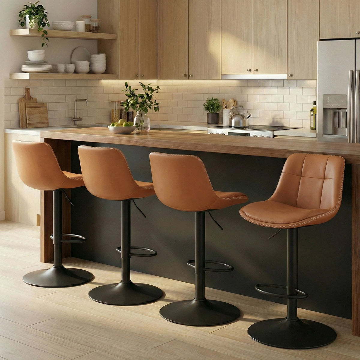 Bar Stools, Swivel Bar Chairs - ULJB095KN01-2J