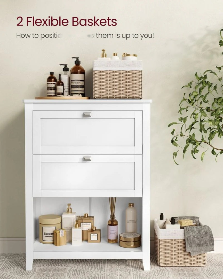 Bathroom Cabinet With 2 Drawers Storage Unit 23.6in Wide – product view 5 | Ridgefield Furniture