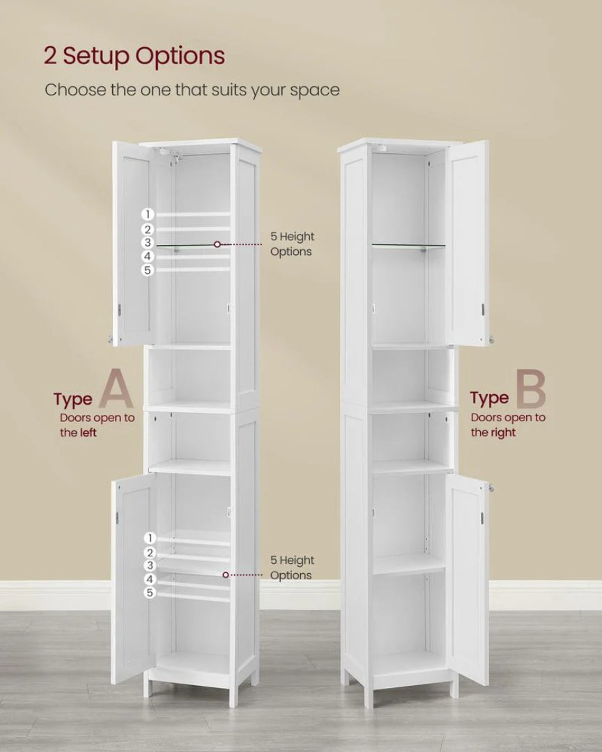 Bathroom Cabinet With Lights Tall Storage Cabinet 66.9in High – product view 6 | Ridgefield Furniture