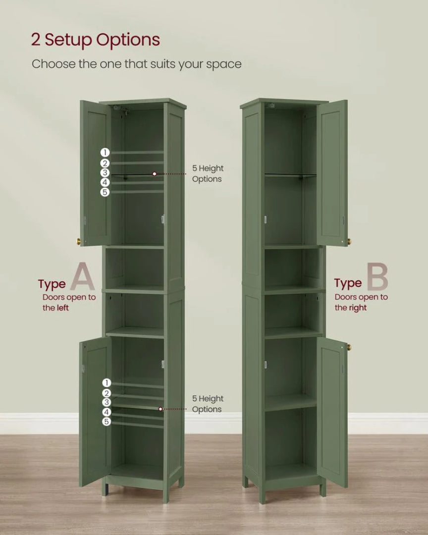 Bathroom Cabinet With Lights Tall Storage Cabinet 66.9in High – product view 5 | Ridgefield Furniture
