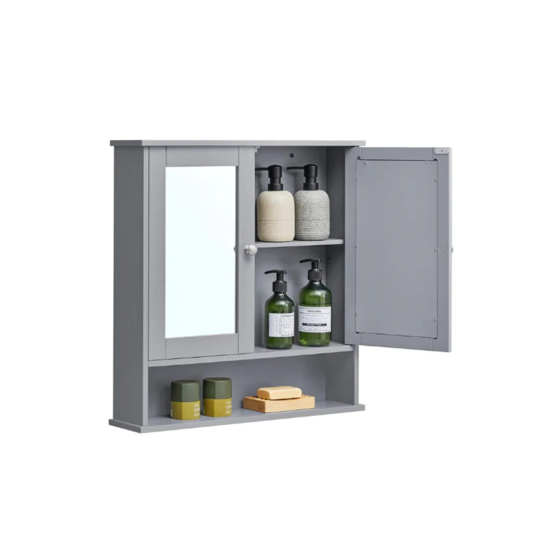 Bathroom Cabinet With Mirror Wall Mounted Storage 22.2in Wide – product view 3 | Ridgefield Furniture