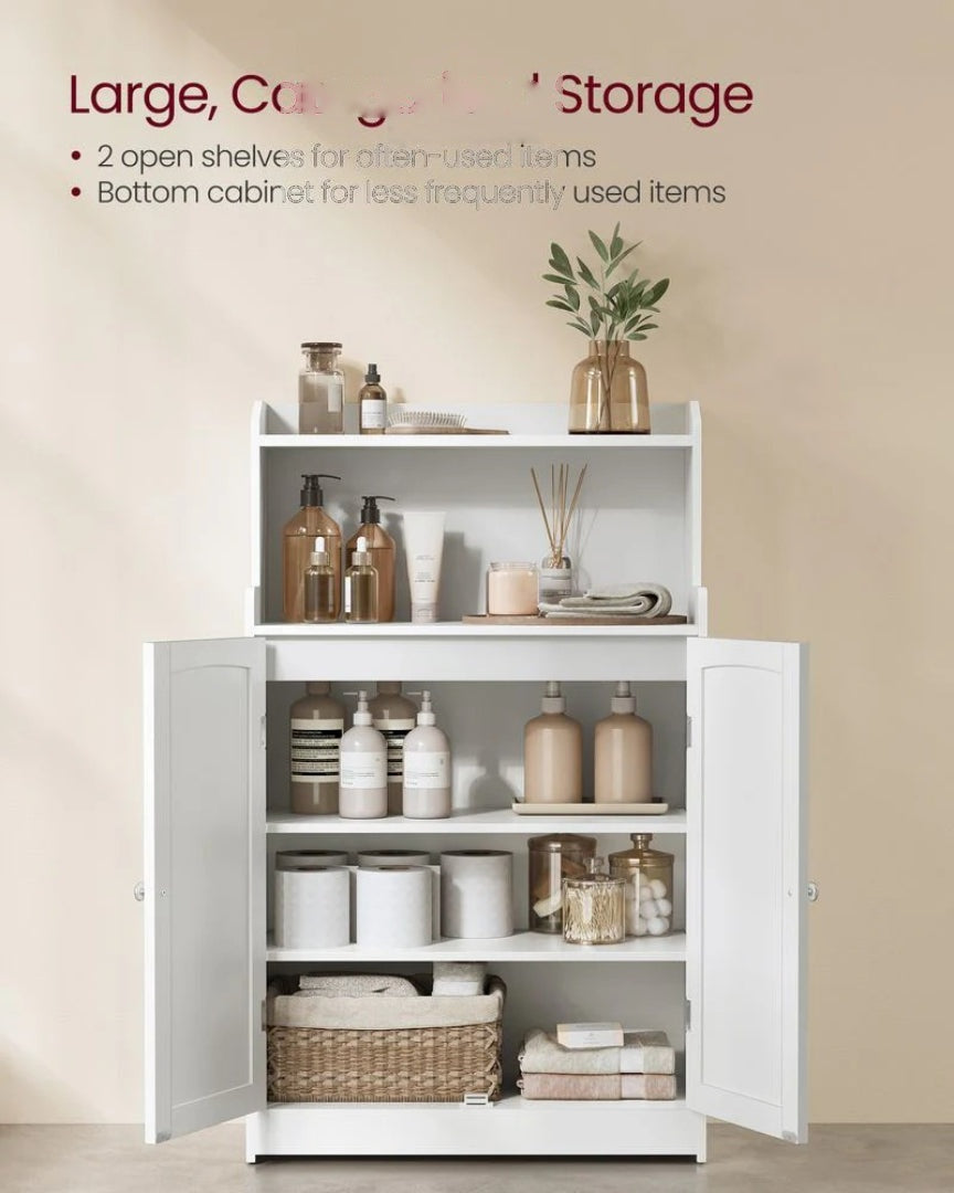 Bathroom Storage Cabinet With 2 Doors Adjustable Shelves – product view 4 | Ridgefield Furniture