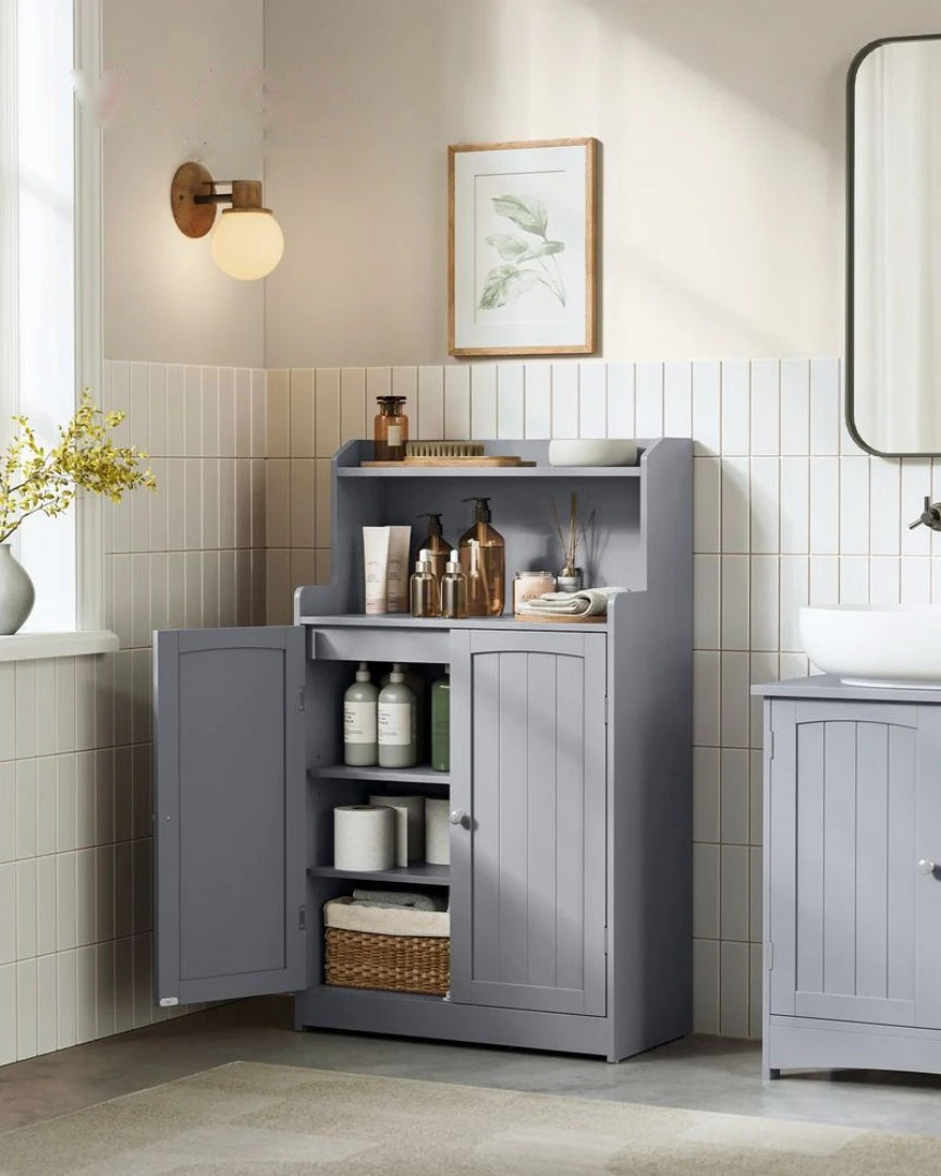 Bathroom Storage Cabinet With 2 Doors Adjustable Shelves – product view 9 | Ridgefield Furniture