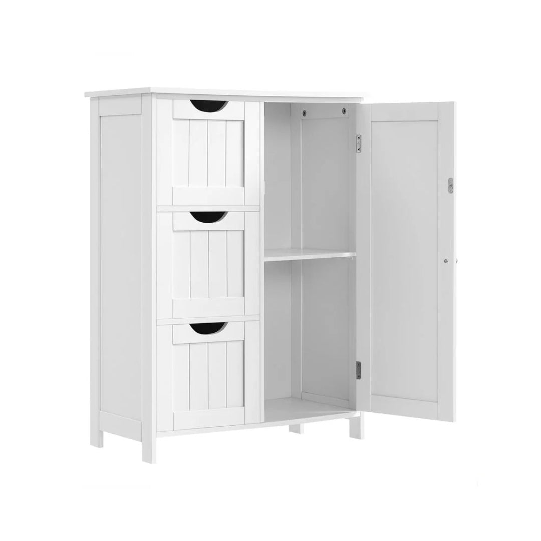 Bathroom Storage Cabinet With 3 Drawers Freestanding 23.6in Wide – product view 1 | Ridgefield Furniture