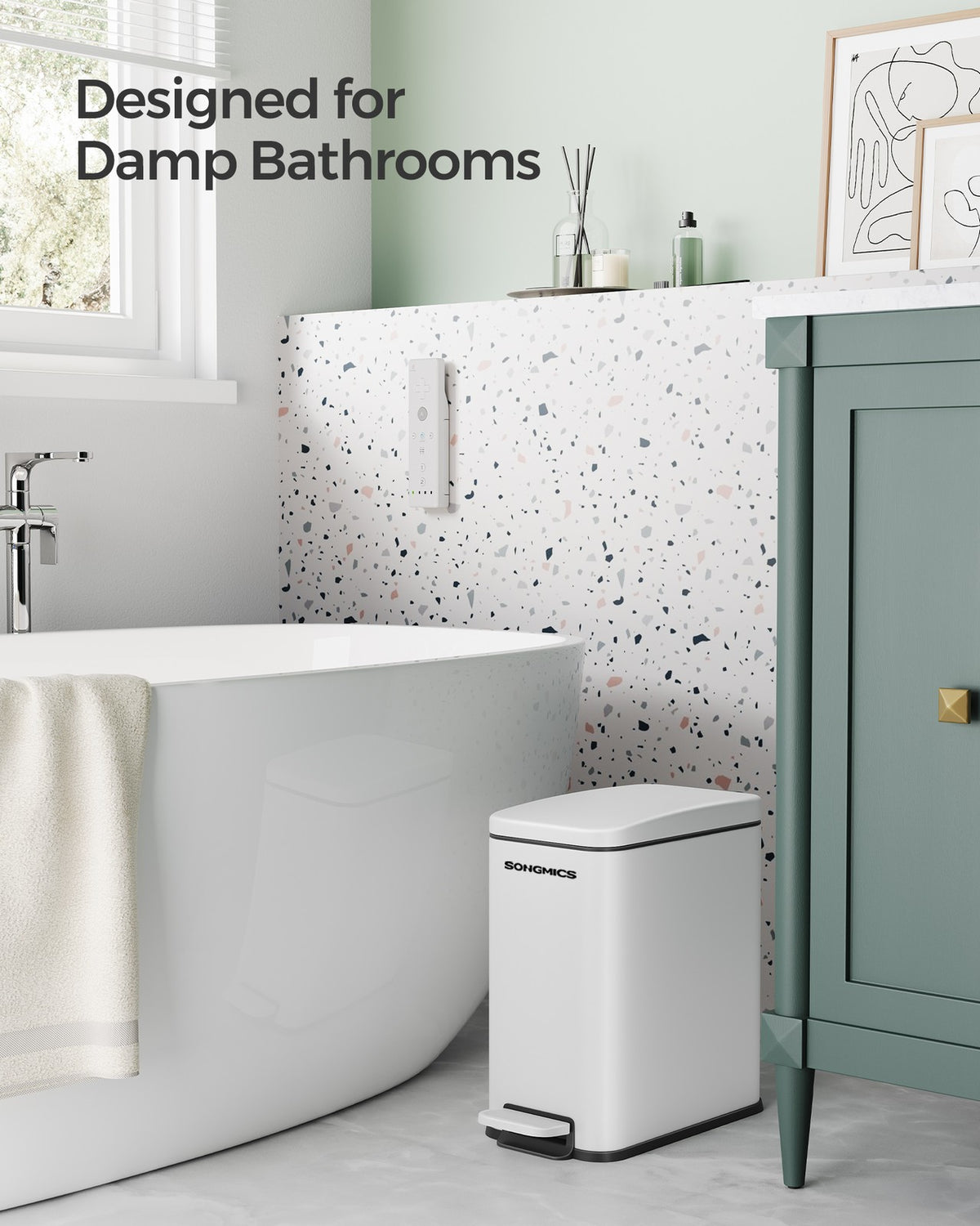Bathroom Trash Can - product photo 17