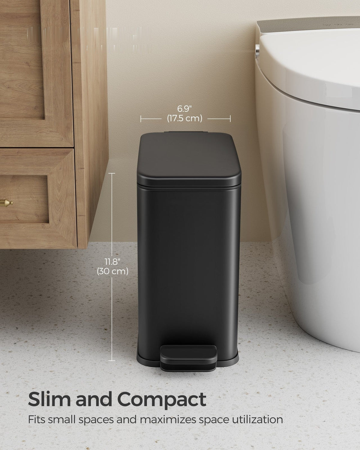 Bathroom Trash Can - product photo 35