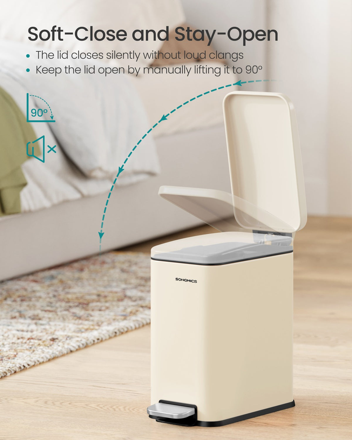 Bathroom Trash Can - product photo 46