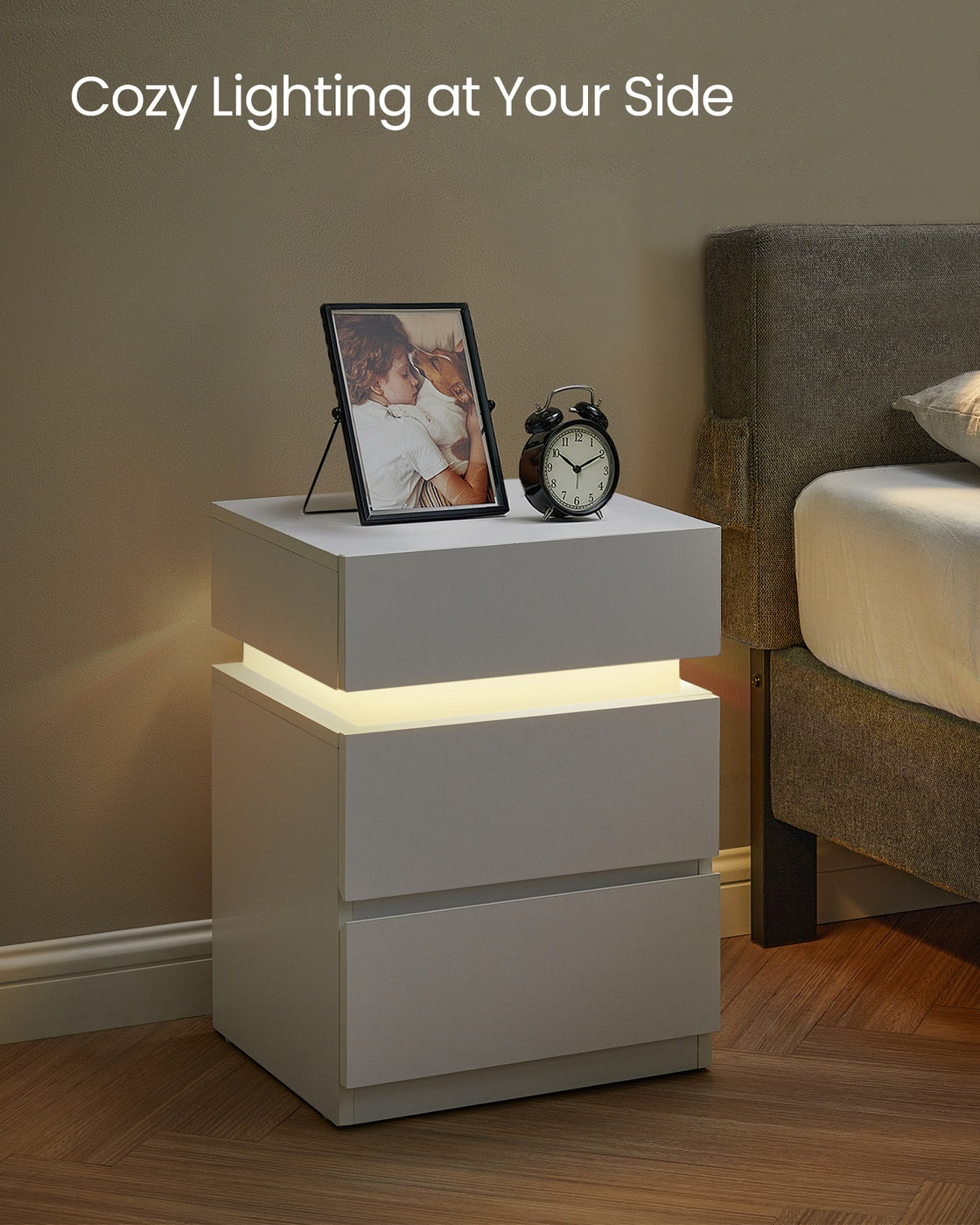 Bedside Table With LED Lights - product photo 04