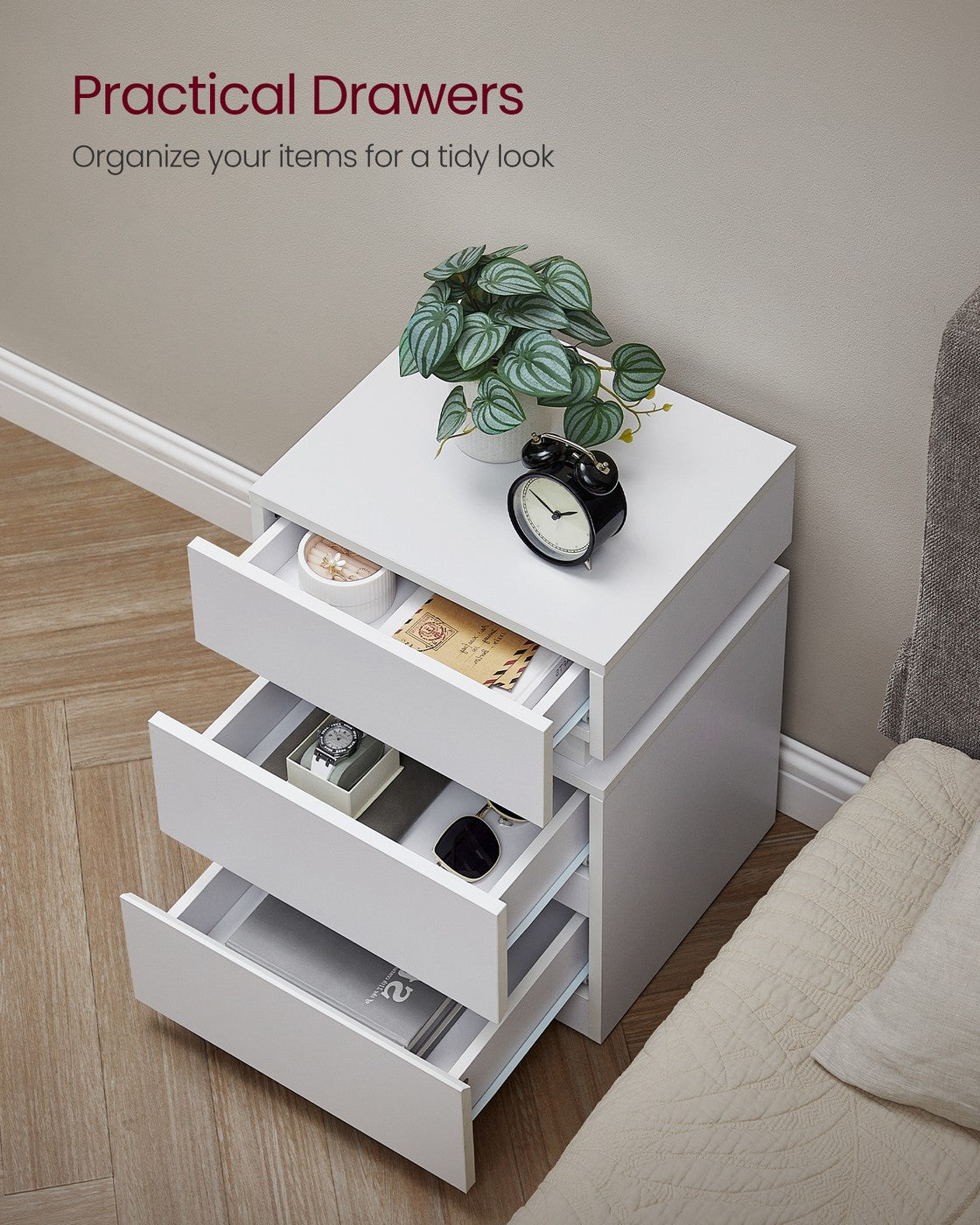 Bedside Table With LED Lights - product photo 21