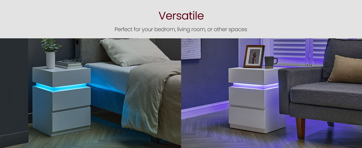 Bedside Table With LED Lights - product photo 26