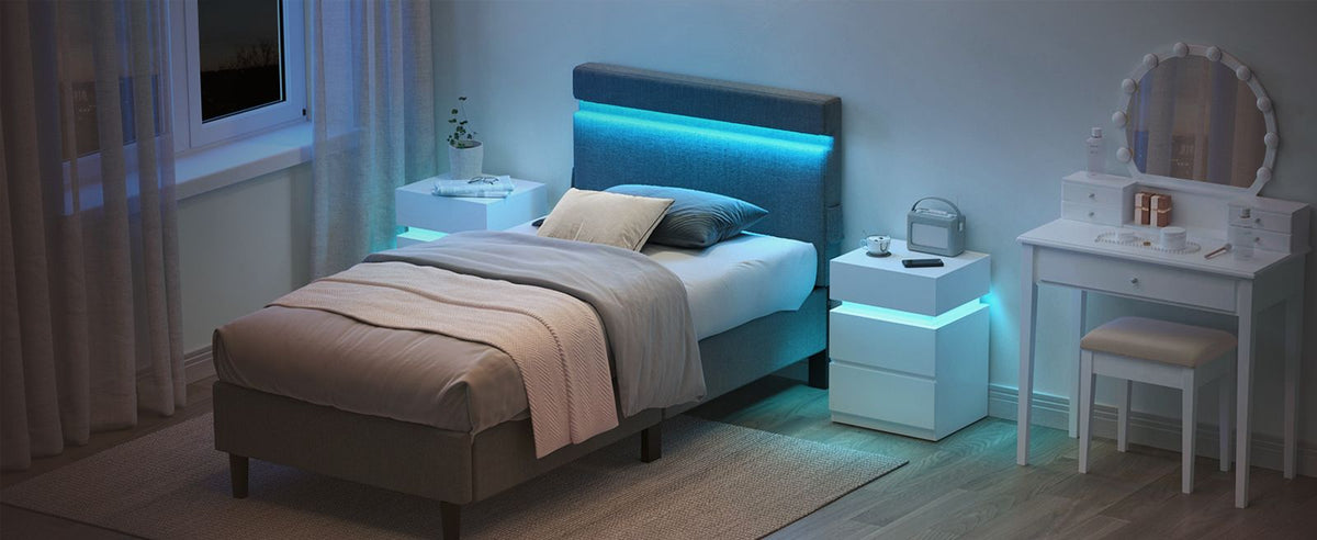 Bedside Table With LED Lights - product photo 30
