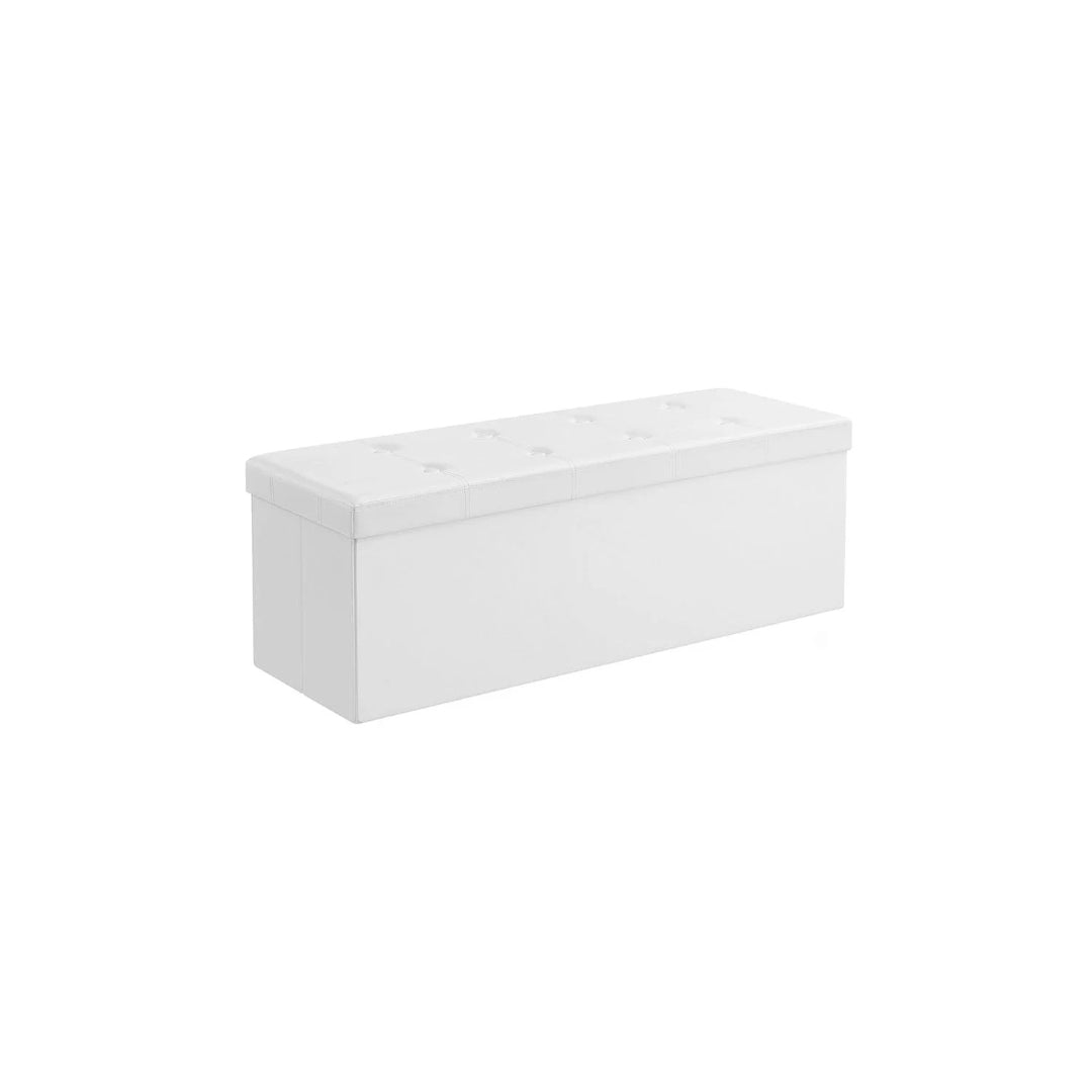 30/43 Inch Folding Storage Ottoman Bench With Lid Organizer – product view 2 | Ridgefield Furniture