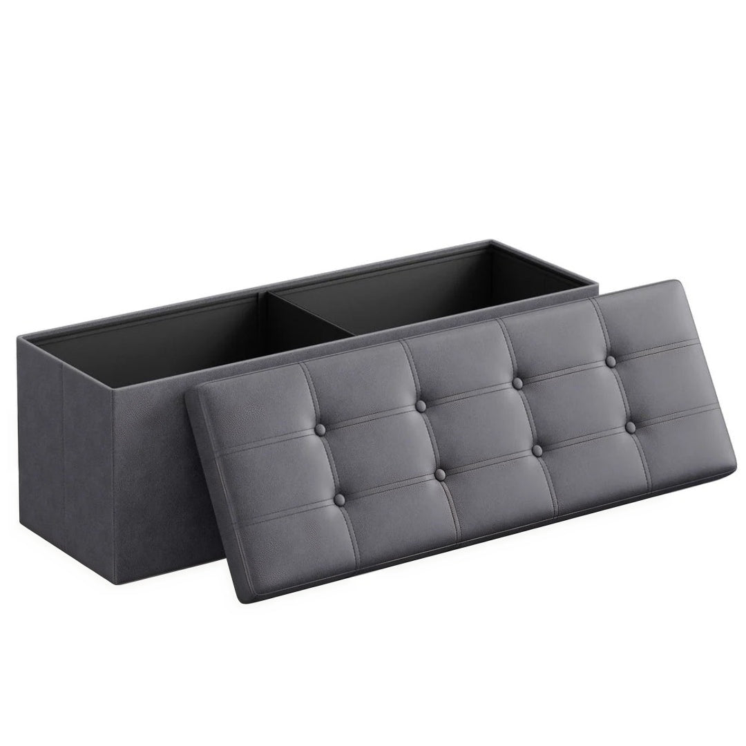30/43 Inch Folding Storage Ottoman Bench With Lid Organizer – product view 6 | Ridgefield Furniture