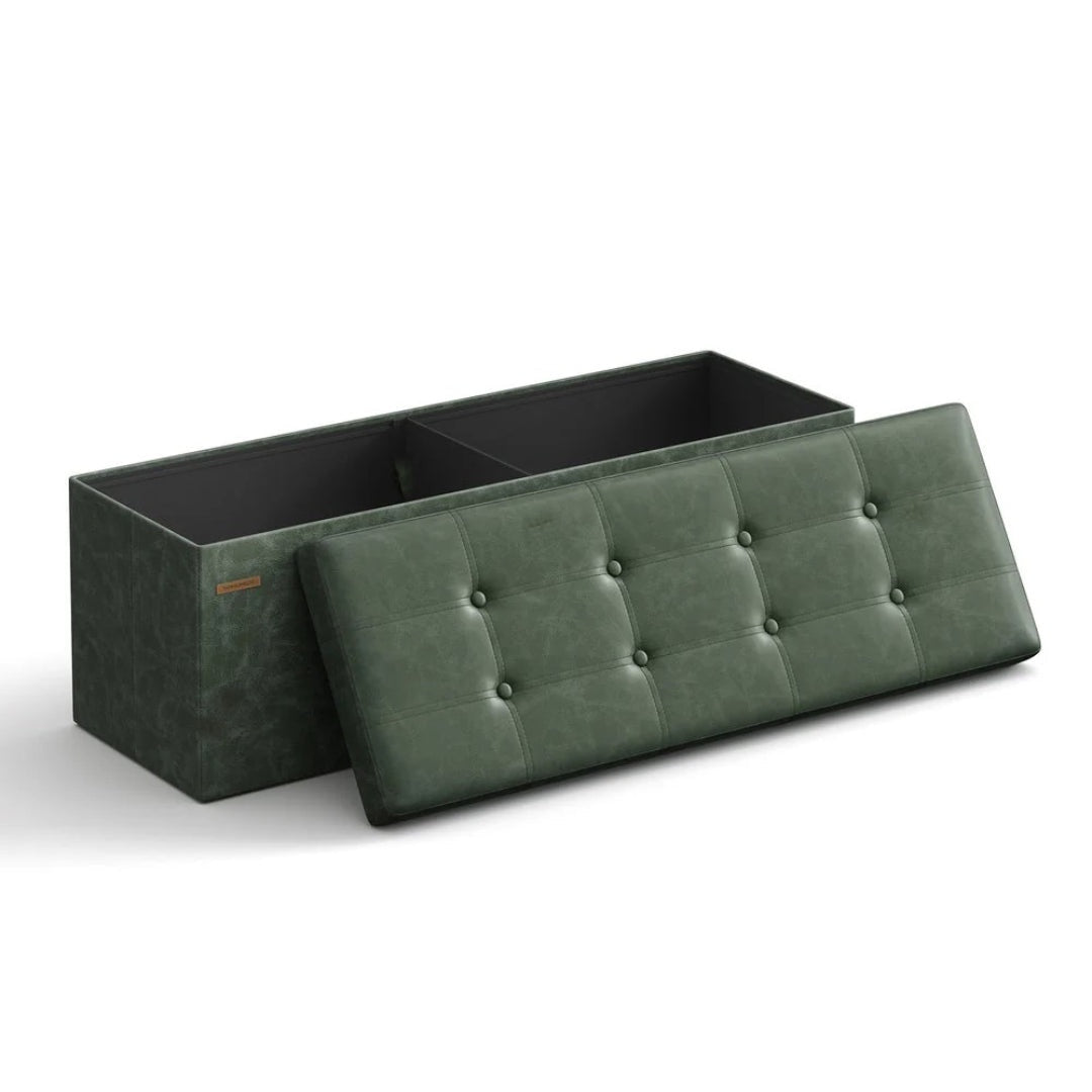 30/43 Inch Folding Storage Ottoman Bench With Lid Organizer – product view 11 | Ridgefield Furniture