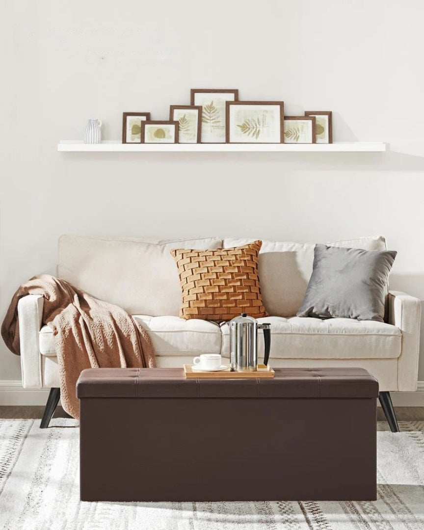 30/43 Inch Folding Storage Ottoman Bench With Lid Organizer – product view 23 | Ridgefield Furniture